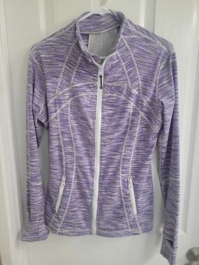 Lulu Lemon "Wee Are From Space"  Lavender Vintage Zip-Up Jacket